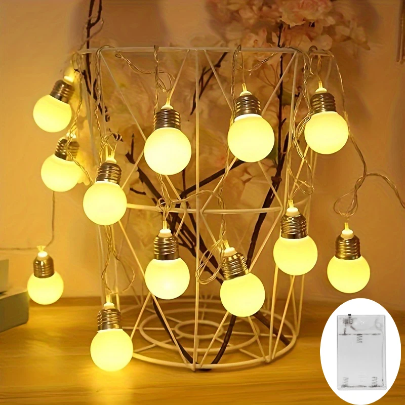 Solar String Lights Outdoor 5m 20 LEDs Bulbs Waterproof Solar String Lights for Garden Backyard Fence Patio Christmas Tree Decor