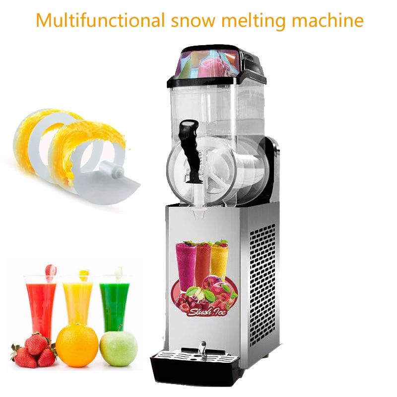 

PBOBP 220V 1 Tank Snow Melting Machine Electric Automatic Soft Ice Slush Sand Ice Tea Juice Making Machine Commercial Use