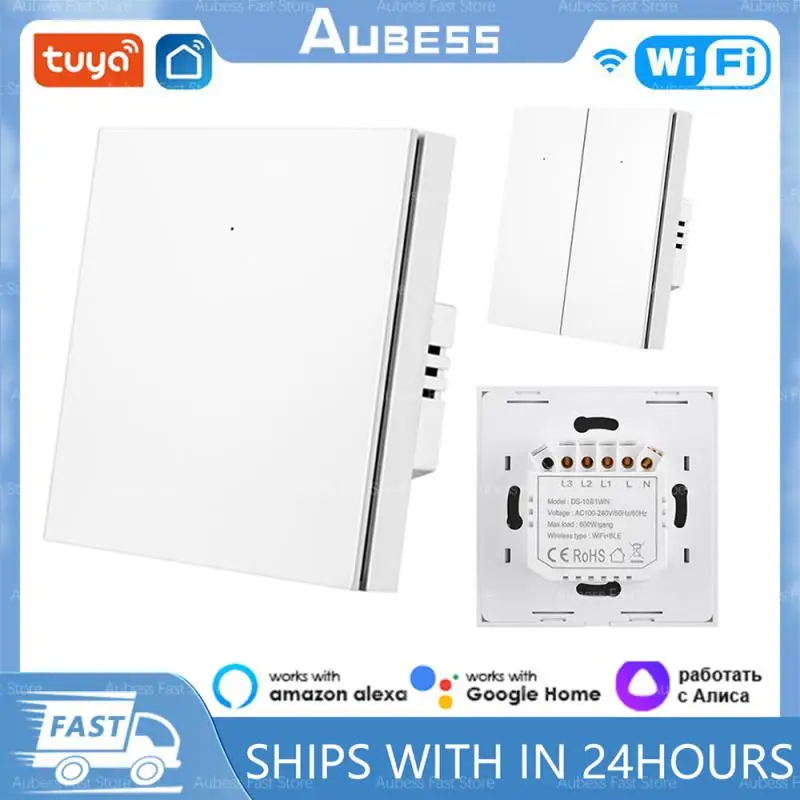 

Умный голосовой переключатель Tuya с Wi-Fi и нейтральным проводом
