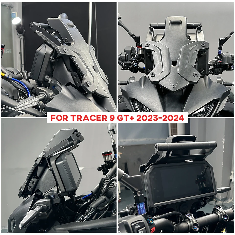Navigatie Beugel Voor Tracer 9 900 GT 2024 Tracer9 Tracer900 Motorcycle Dash Stabilizer Anti Trillingen Beugel Telefoon GPS Navigatie Beugel Houder GPS Navigatie Beugel