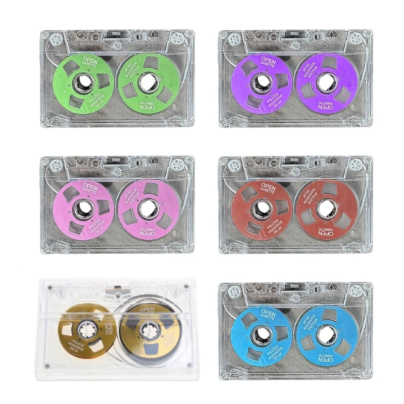 Blank Recording Tape Player Empty Tapes for 50 Minutes of Clear Music Recording