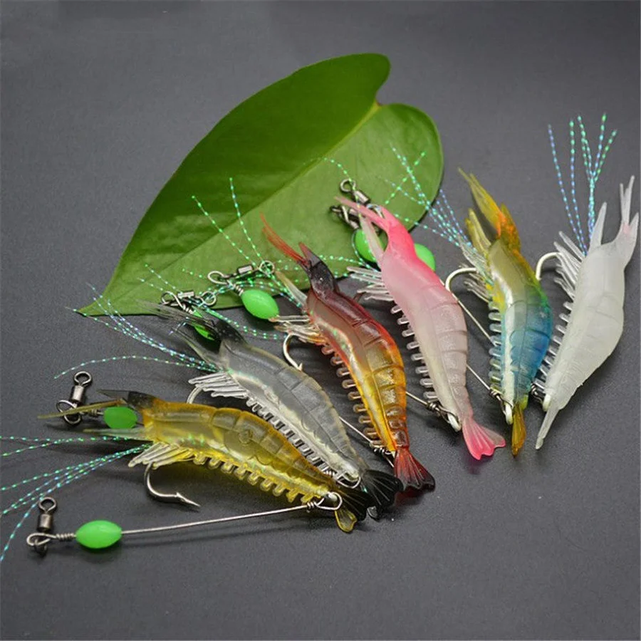 Artificial Shrimp Fishing Lure Set 4