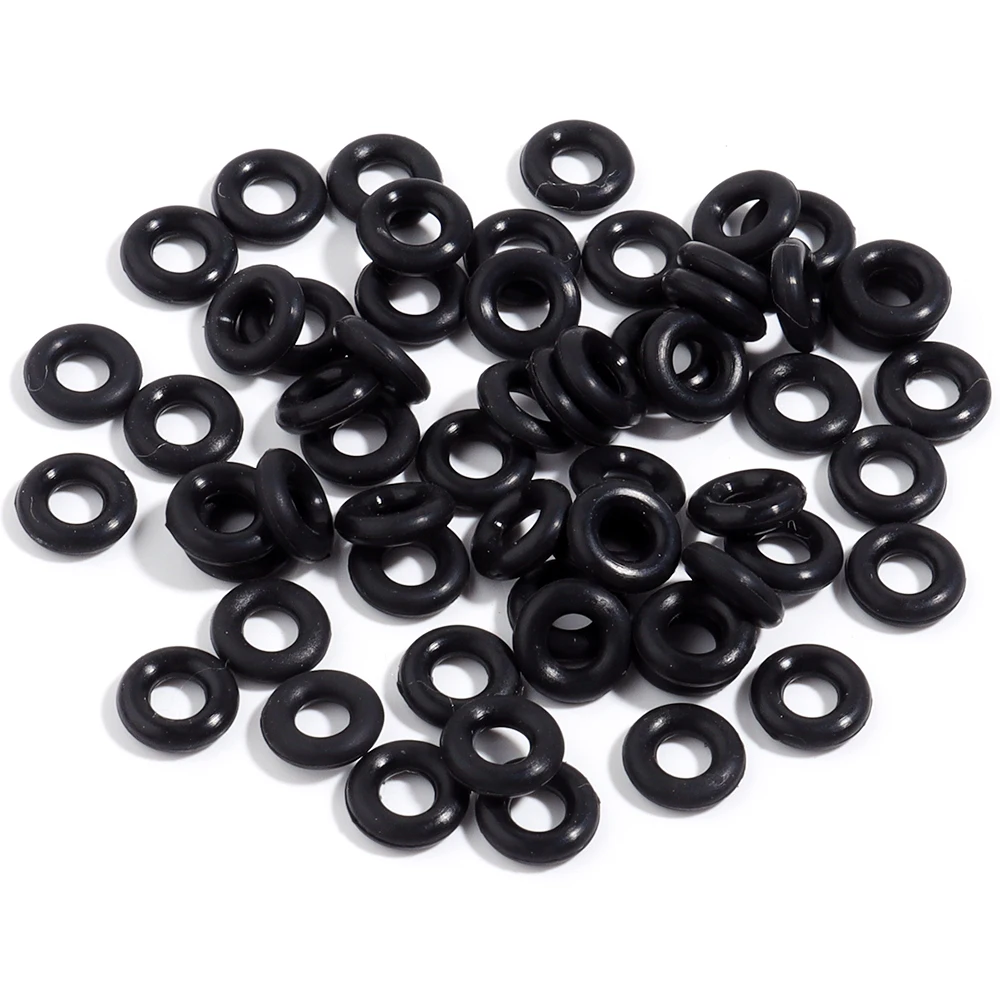 100pcs Colorful Silicone Positioning Beads for DIY Jewelry and Accessories
