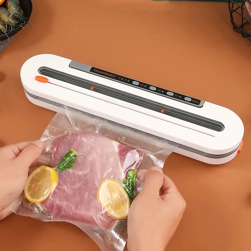 

New Upgrade Automatic Powerful Household Vacuum Sealer Machine WITH CUTTER 30cm Sealing Length Sous Vide Include 10pcs Bags