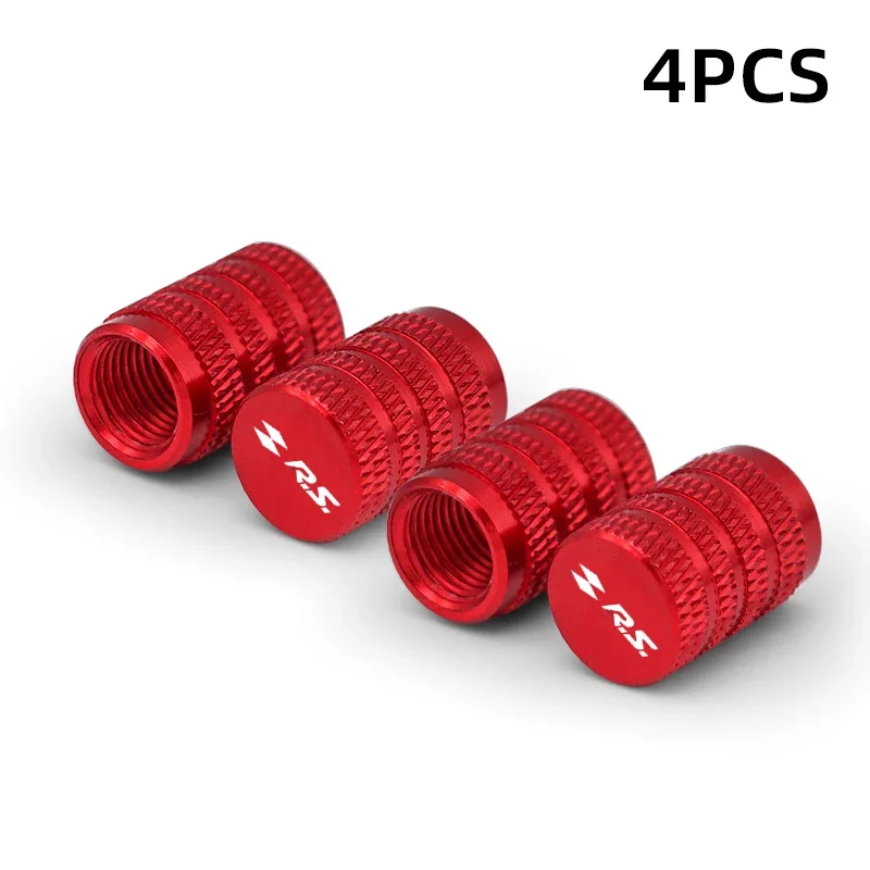 4-Piece GT RS Line Tire Valve Caps Airdust Covers