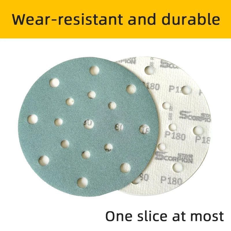 Round Sandpaper 6 Inch 150mm 17 Hole for FESTOOL/MIRKA/3M ect Sander Car Polishing Self-adhesive Back Velvet sanding discs,sandpaper set,polish sand paper,sandpaper tools,mini sandpaper kit