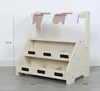43cm High Quality Wooden Simulate Fruit stand banana apple pear cash register game Play house Interactive Toys baby girl gift 3