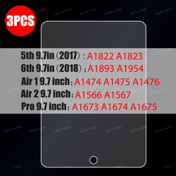 Premium Tempered Glass Screen Protector - Pack of 3 (5 6th Air 1 2 Pro9.7)