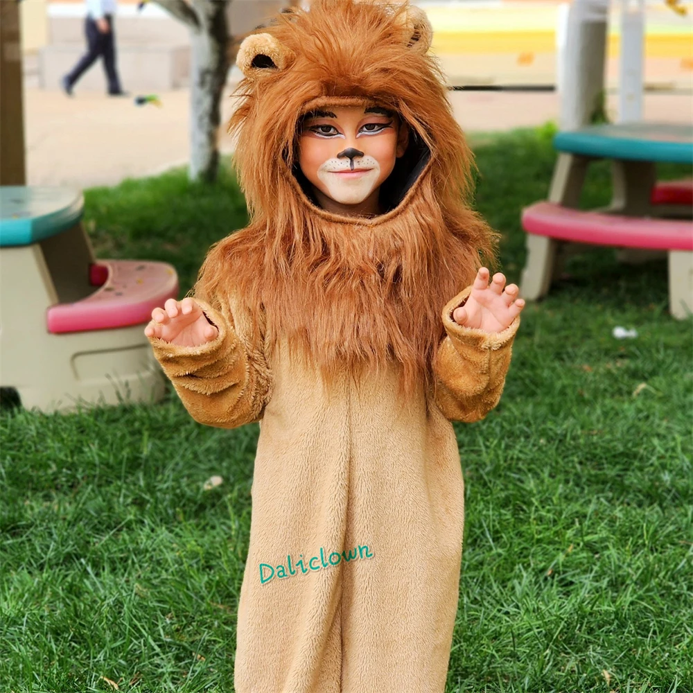 Lion King Costume For Kids Adult Animal Carnival Halloween Party