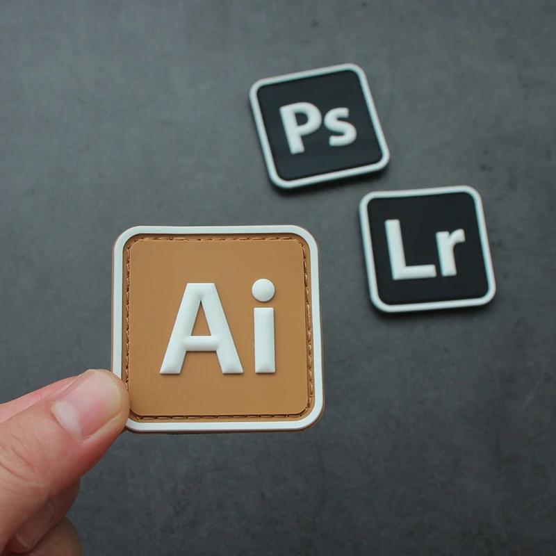 Luminous 3D PVC Rubber Morale Badge - Creative DIY Accessory