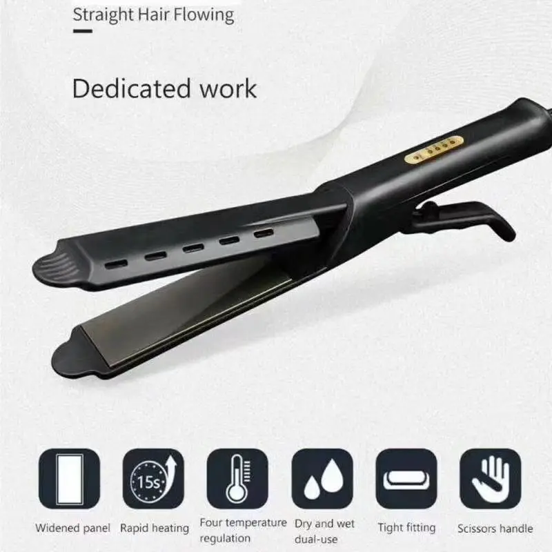 Alisador de Cabelo Ajuste de Temperatura Modelador de Cabelo para Cabelo Quatro-engrenagem Cerâmica Turmalina Ionic Flat Iron Curling Ferro Feminino 24 cerâmica turmalina ionic flat iron curling ferro