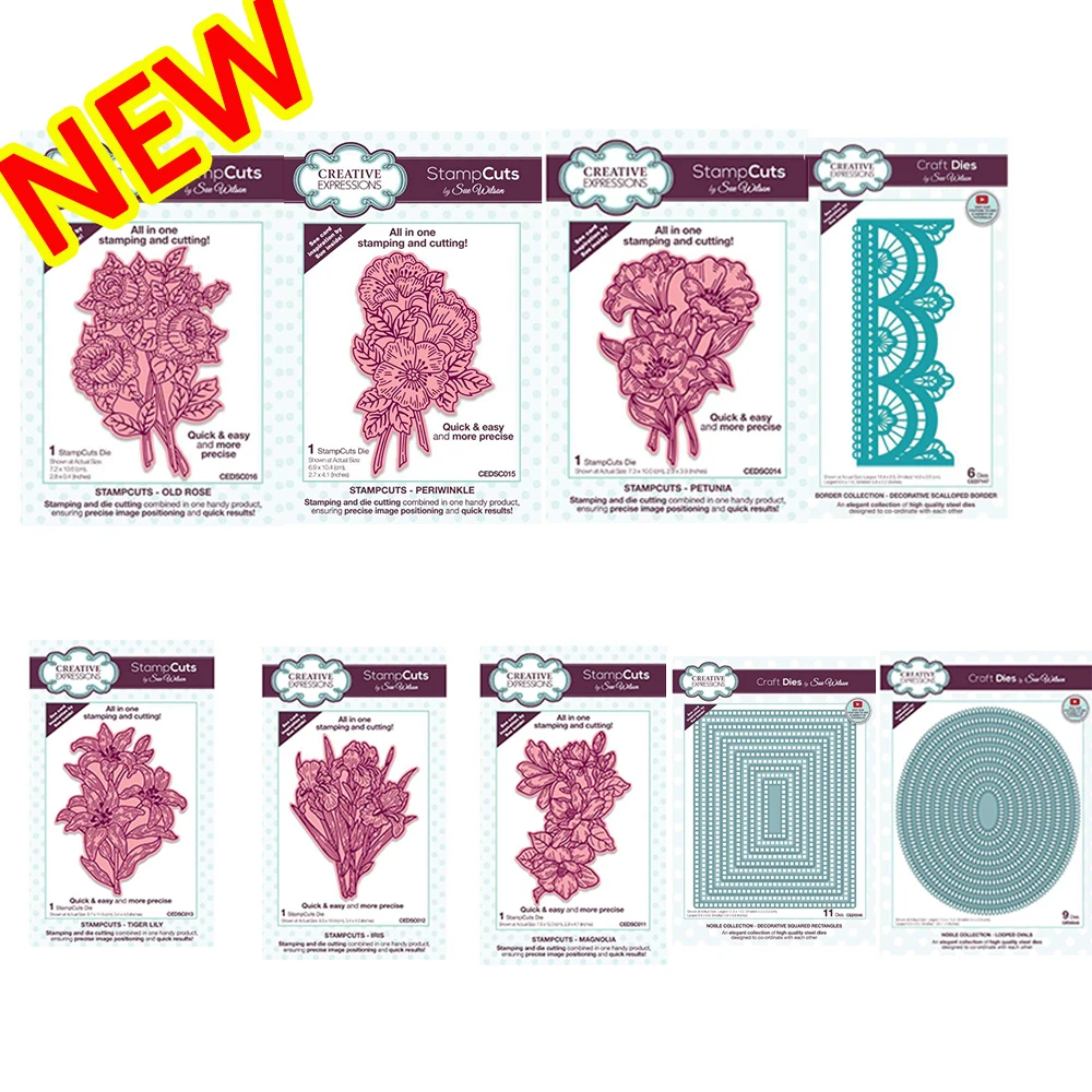 

Exquisite Flower Collection Cutting Die DIY Molds Scrapbooking Paper Making Cuts Crafts Template Handmade Decoration Card