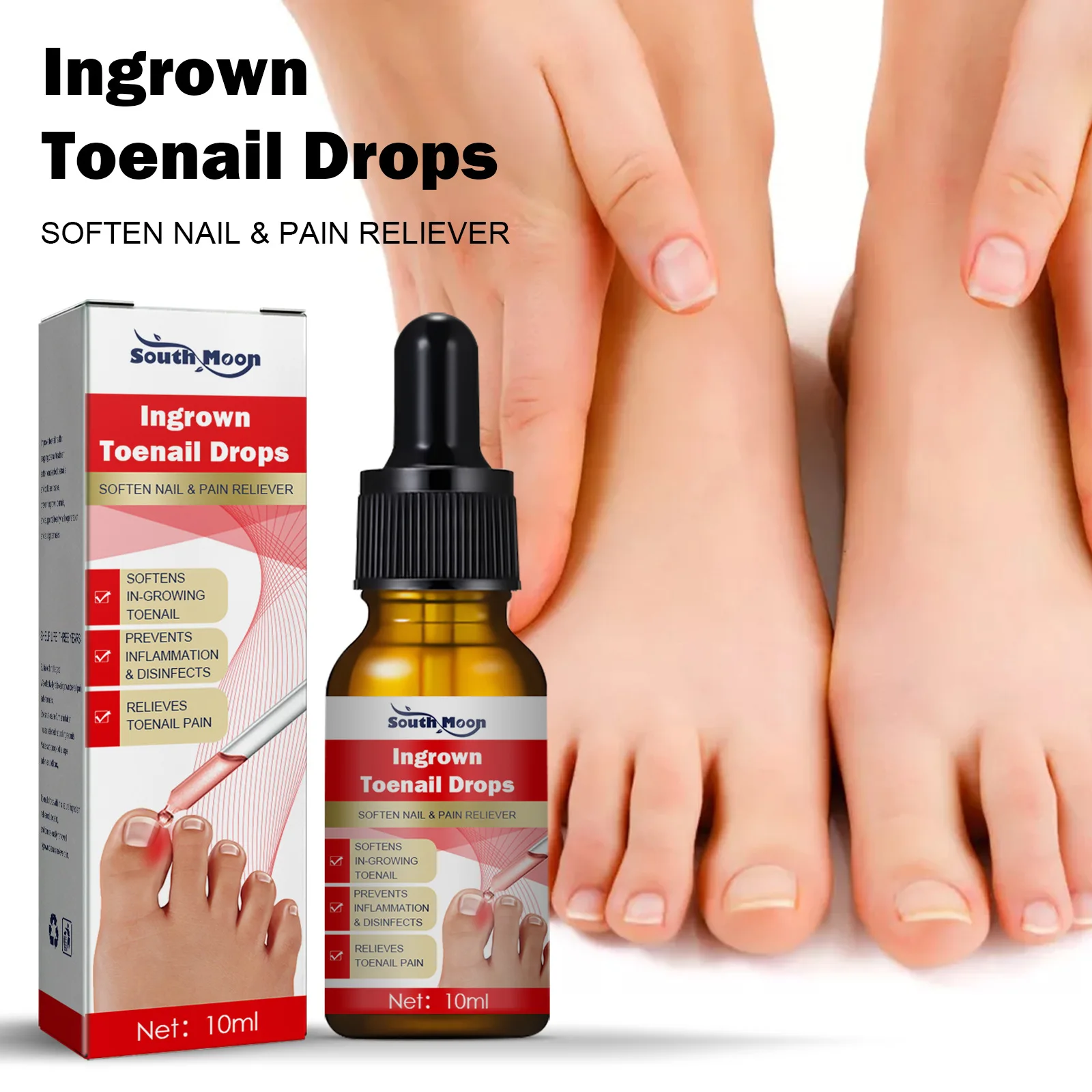 

Foot Care Tool Inner Nail Repair Essence Pedicure Nail Whitening Anti-fungal Essential Oil