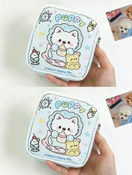 Adorable Puppy Print Light Blue Storage Pouch - Versatile Travel Organizer (Blue 2Pcs)