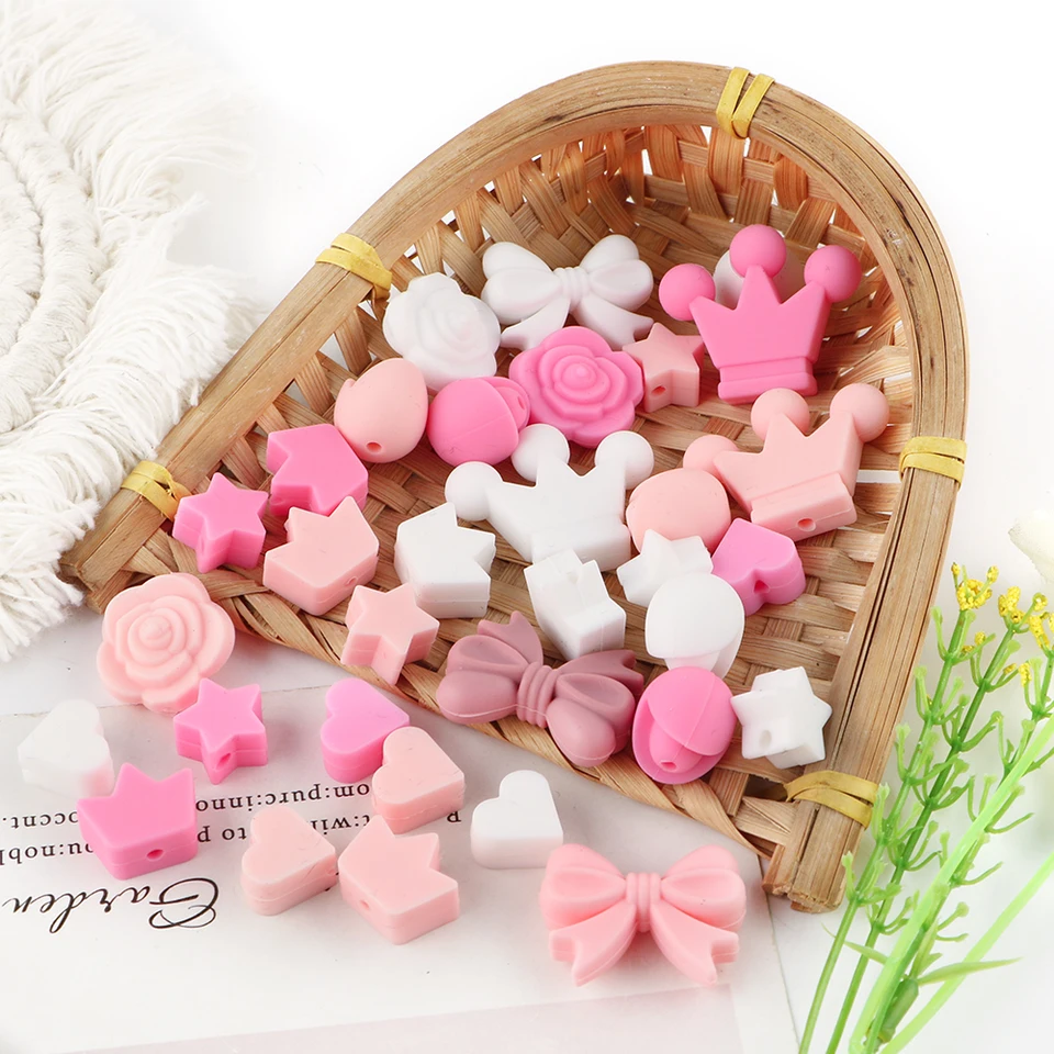 CHGCRAFT 24Pcs 12 Colori Cactus Perline di Silicone Cactus