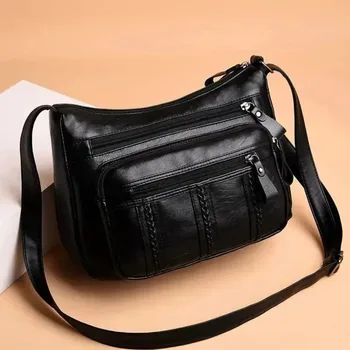 2025 New Collection Lightweight Multi Layer Shoulder Bag for Women Spacious Tote Handbag for Mother Middle Age Ladies Daily Use 1