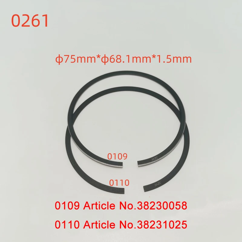 38230058 38231025 6G-30.2 6G-40.2 4G-30.2 4G-20.2 S6G-25.2 6GE-40 6GE-34 4GE-30 Piston ring for refrigeration compressor
