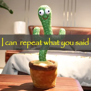 Christmas Birthday Gift Dancing and Singing Cactus Toy