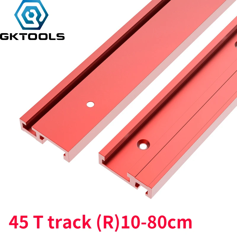 100-800Mm Tipo 45 Lavorazione Del Legno In Alluminio T Slot Track Scivolo Banco Da Lavoro Router Tavolo Standard Mitra Track Stop Strumenti Di Lavoraz