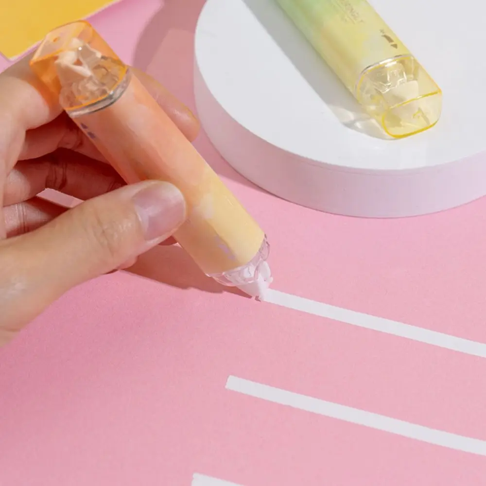 1pc 2 In 1 Double Head Correction Tape and Point Glue Stationery Adhesive Tape Kawaii Stationery Kids Gifts Office Supplies