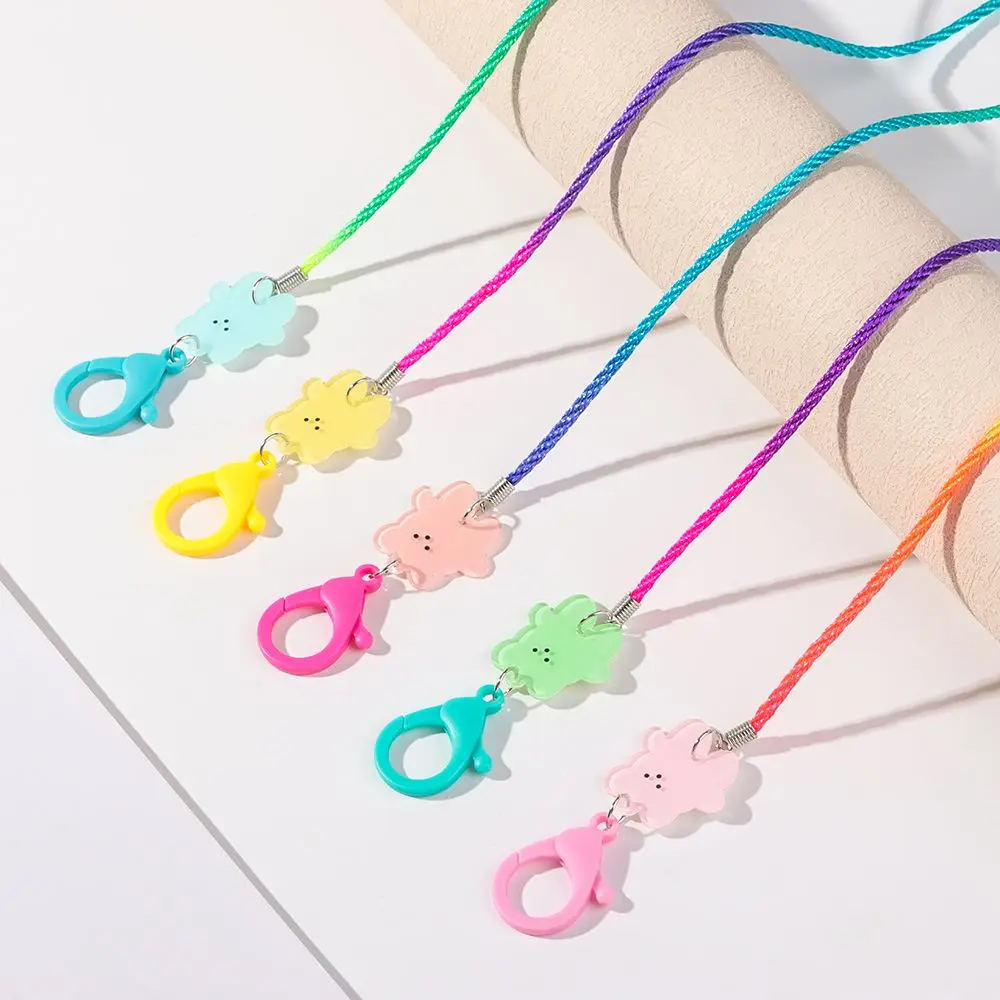 

Cartoon Nylon Candy Color Mask Rope Neck Decoration Eyeglasses Lanyard Color Hanging Neck Rope Mask Chain Glasses Chain