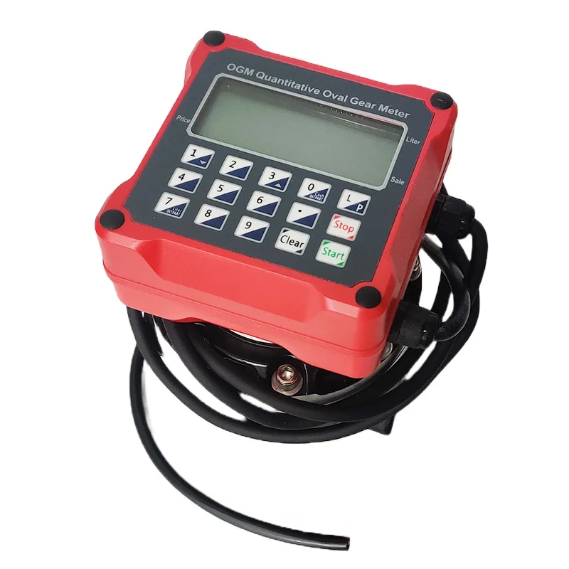 1.5 Inch Oval Gear Flow Meter DC12v/24v AC220v Digital Electronic Preset Quantit