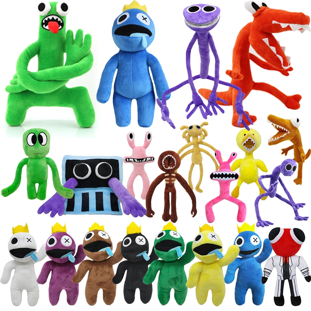 WKxinxuan Rainbow Friends Green Cuddly Toy, Green Rainbow Friends Roblox  Figures, Plush Toy, 30 cm/11.8 inches, Roblox Rainbow Friends Plushie, for