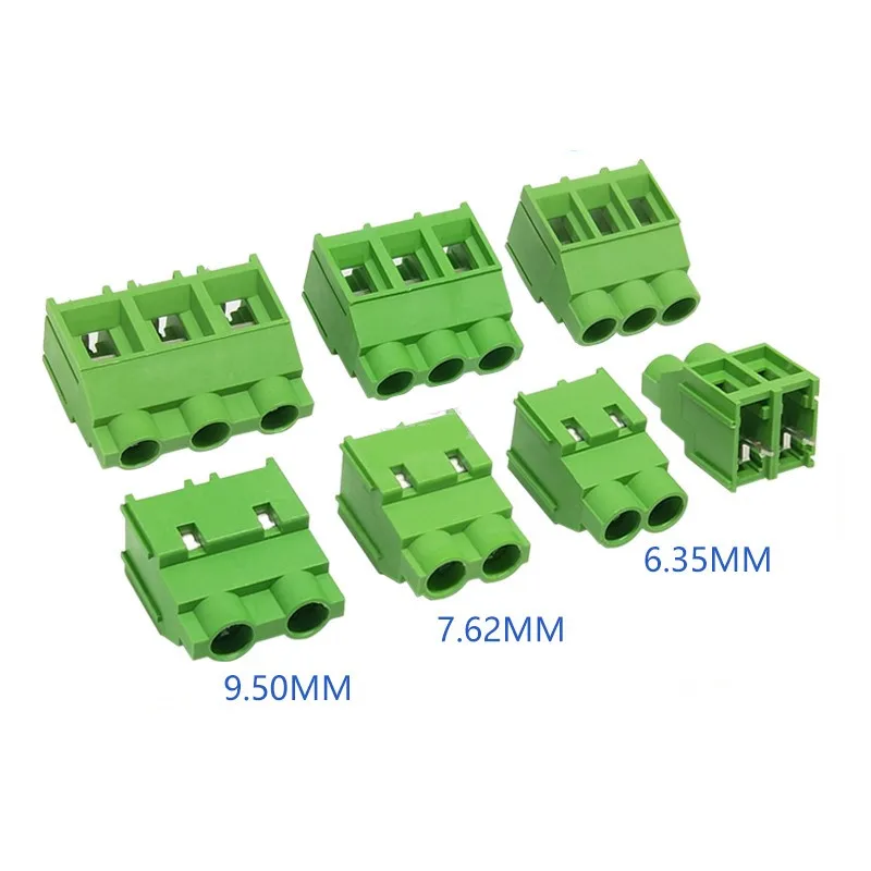 

5PCS Screw Type KF635 KF762 KF950 2P 3P 4P PCB Terminal 6.35/7.62/9.5MM