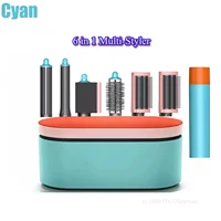 Professional High Speed Multi-Styler 6 in 1 Ionic Hair Styler 1600W Powerful Blow Dryer Fast Drying Auto Wrap Hot Air Brush 1