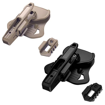 Fondina Tattica per Pistola, Fondina da Cintura per Airsoft e Caccia, Custodia per Pistola per Tutti i Modelli Double Stack 9mm/SW40/357, Accessori Airsoft