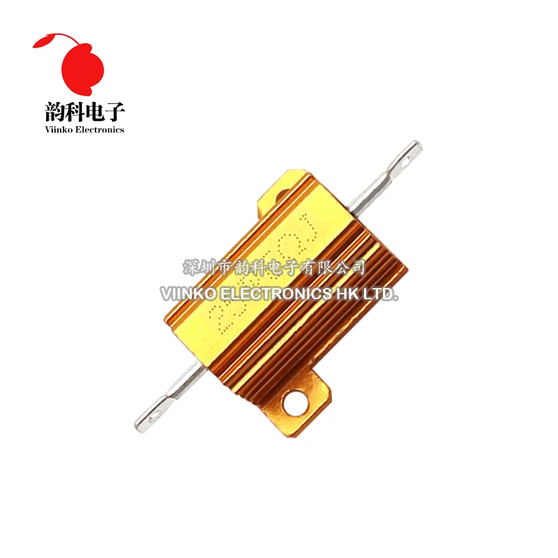 25W RX24 Aluminum Power Metal Shell Case Wirewound Resistor 0.01 ~ 30K 0.1 0.5 1 2 3 5 6 8 10 20 100 150 200 300 500 1K 10K ohm wirewound resistor
