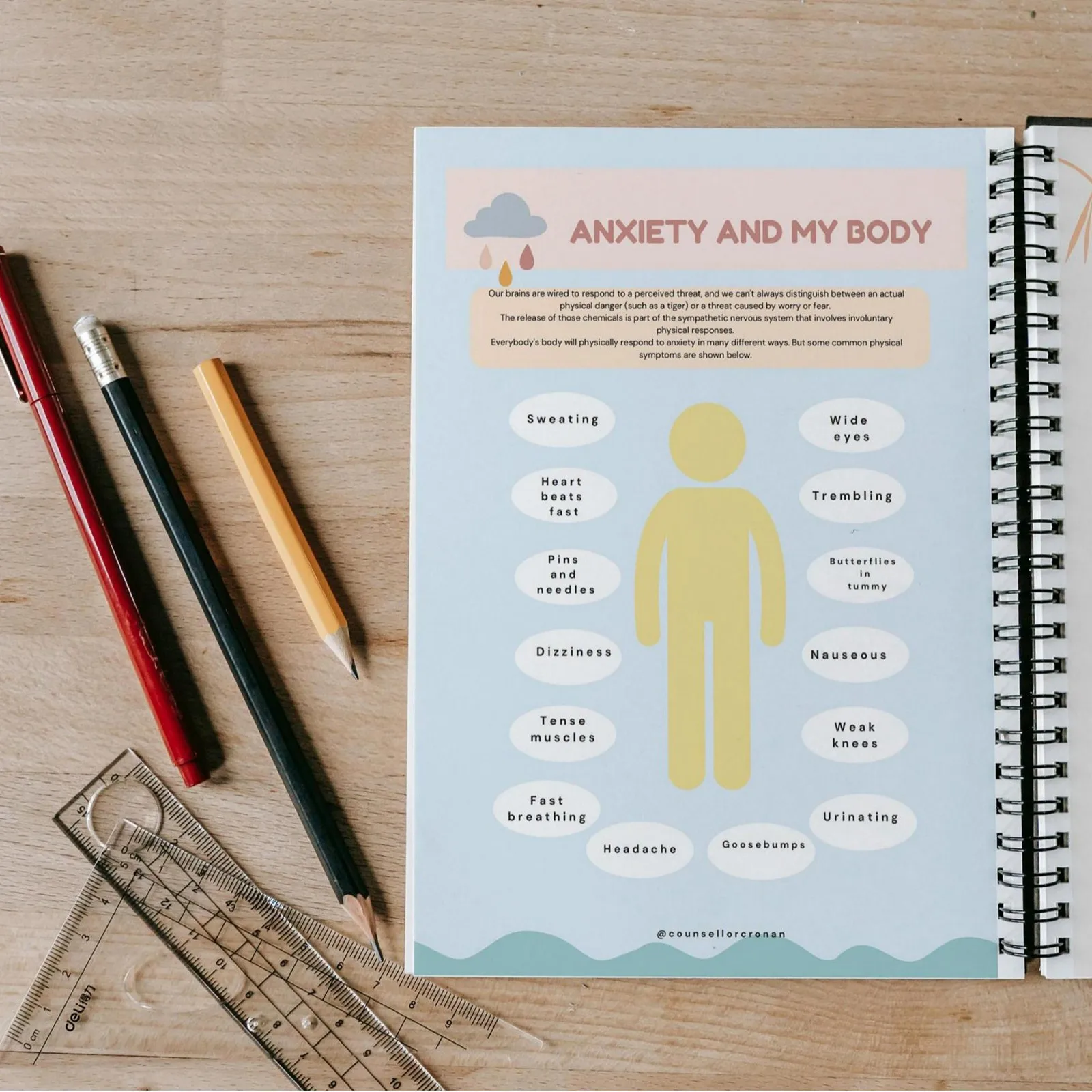 Anxiety Journal Notebook, Emotional Management And Mental Health Log, Stress Relief And Self-Regulation Tool 4
