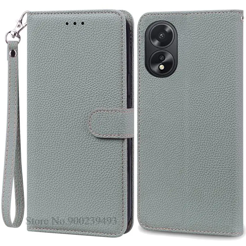 Leather Flip Wallet Phone Case with Silicone Cover - Elegant Design