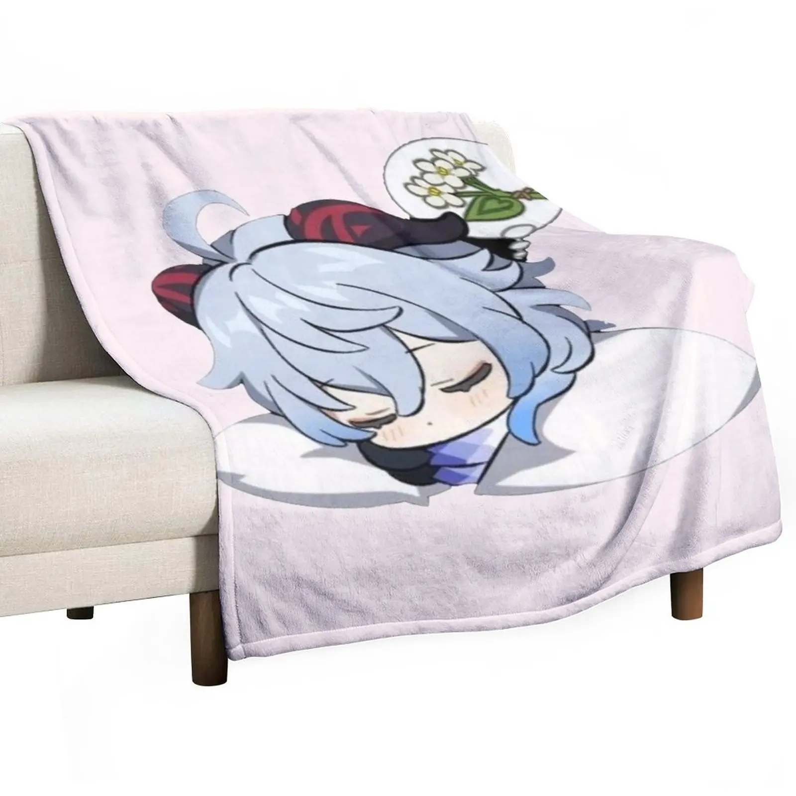 

Ganyu Peeker Throw Blanket bed plaid Extra Large Throw Blanket