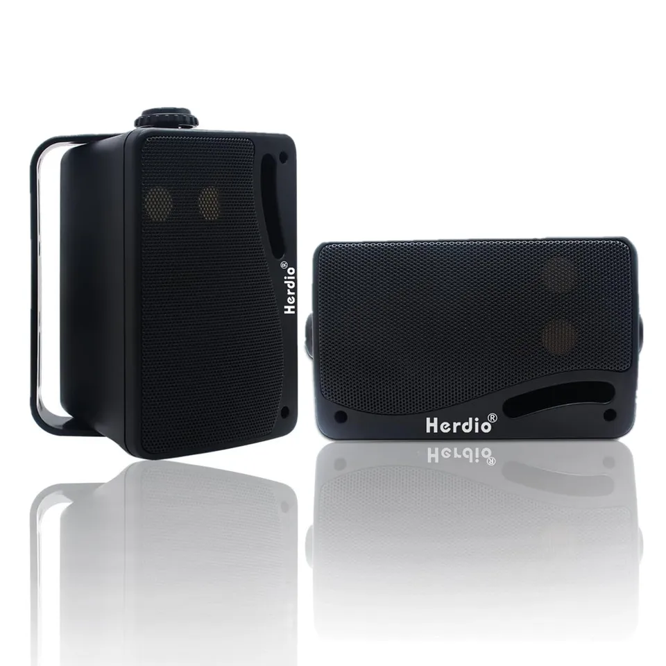 Herdio 5.25'' in Ceiling スピーカー 600W 2-Way Flush Mount in Wall スピーカー for Home Theater, Indoor, Bathroom, Office, Covered Porches (2 Pairs, Wh | Herdio 5.25 インチ 200 ワット 屋内 屋外 パティオ