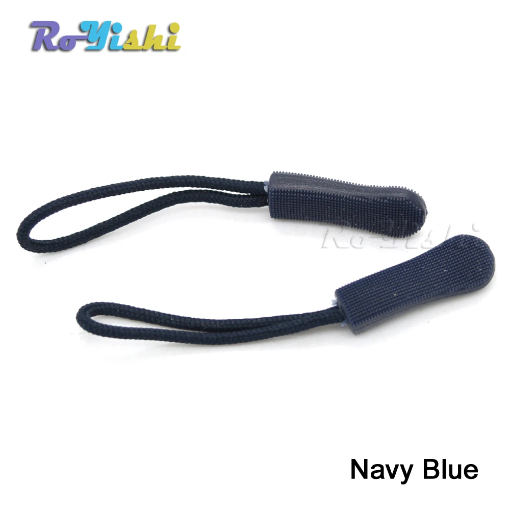 10pcs/pack Mix Color Cord Zipper Pull Strap Lariat Black Apparel Accessories 41 zipper pullers,zipper accessories