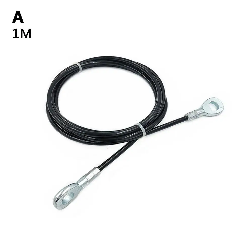 Super Strong Home Gym Cable 5mm 1/1.8/2.5/3.5 Meters Pulley Rope Fitness Steel Cables Extension Lifting Wire Equipment C1E5 4