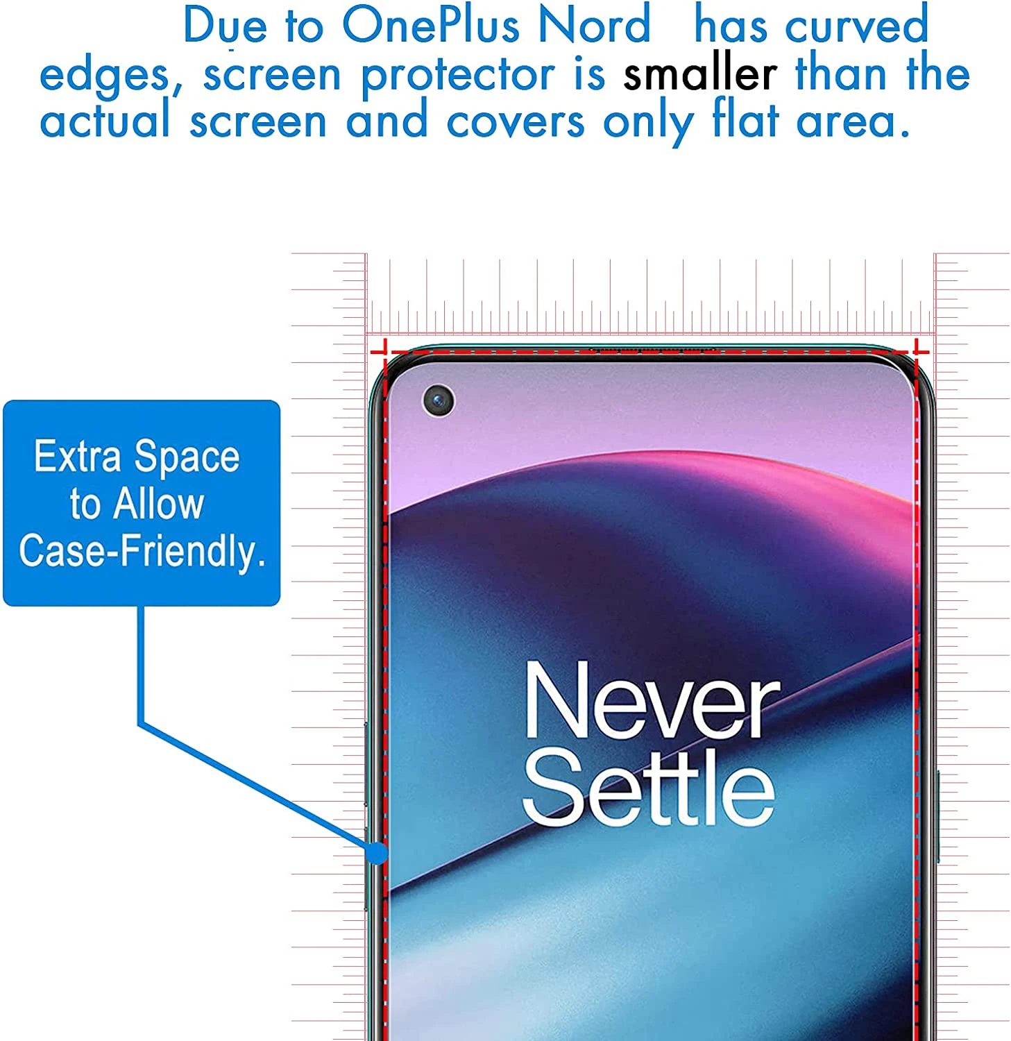 Рисунок 2 - закаленное стекло для OnePlus Nord