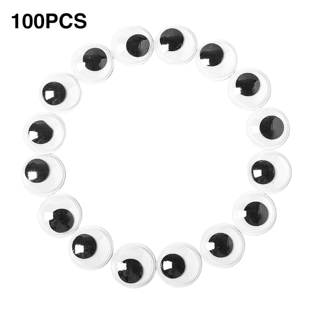 100pcs Diy Toys Plastic Googly Wiggly Moveable Black Joggle Eyes Self- adhesive Dolls Eye For Toys Dolls Googly Black Eyes Use - Dolls Accessories  - AliExpress