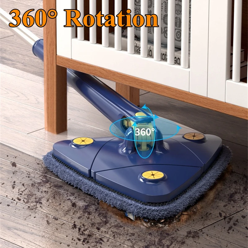 

Extendable Triangle Mop 360 Rotatable Adjustable Squeeze Mop Floor Cleaning Wet And Dry Cleaning Mops Reusable Cleaning Tools