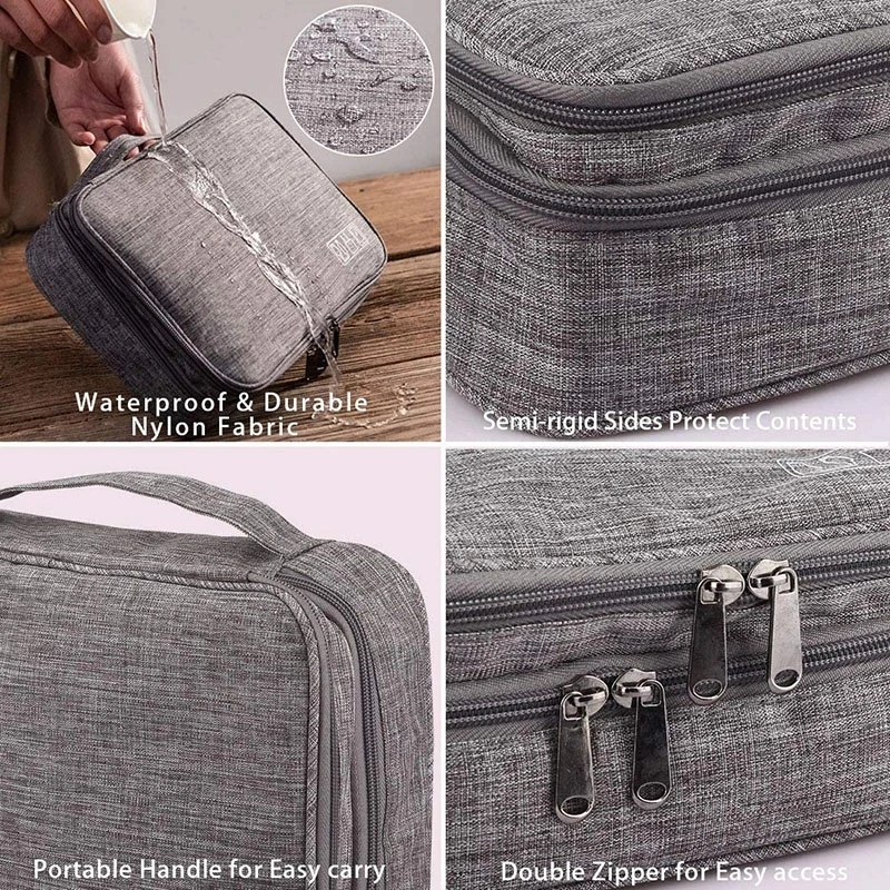 Storage Bag Cable Storage Waterproof Digital Electronic Organizer Portable USB Data Line Charger Plug Travel Cable Organizer