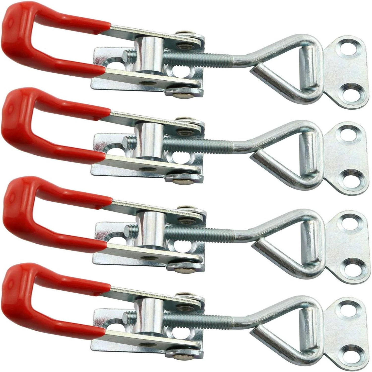 Secure Storage Solution: Sturdy Silver 4001 Toggle Lock Clamp Latch Catch Cabinet Boxes Handle-Durable, High-Quality Locking H