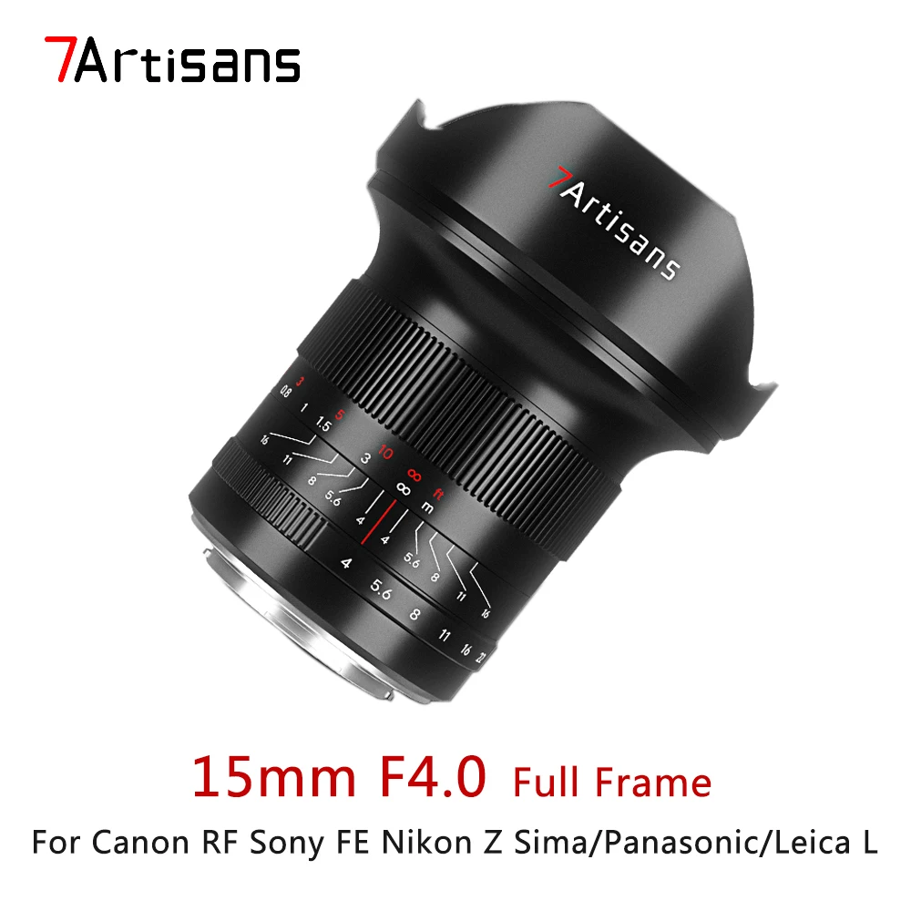 7 Artigiani 15Mm F4 F4.0 Obiettivo Grandangolare Full Frame Per Sony E Fe Nikon Z Canon Rf Eos R Sima Panasonic Leica L Mount Obiettivo Della Fotocame