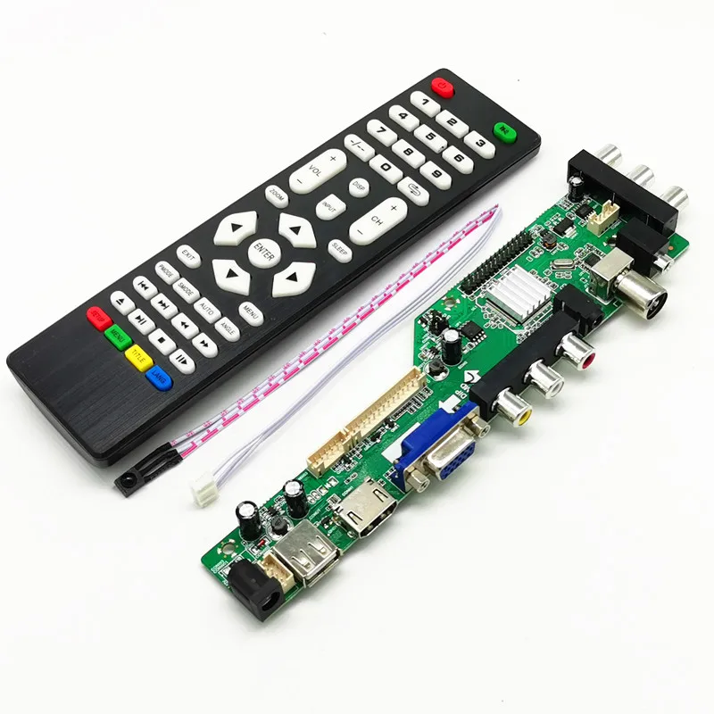 

ZS.D3663LA.A8 DVB-T2 DVB-T DVB-C digital TV LCD/LED driver board V56 V59 10-42" Universal LCD TV Controller Driver Board 3663