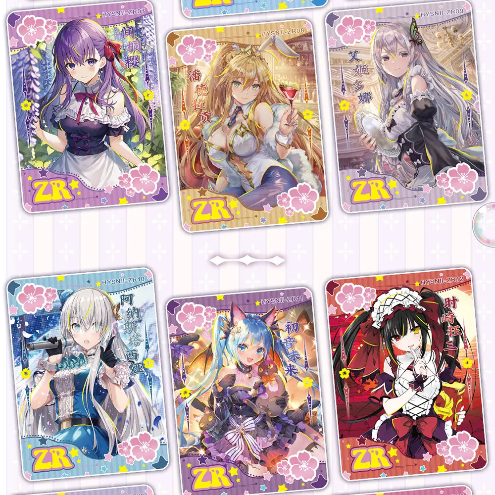 Cartes de collection Anime Flower Girl 2 Goddess, belles cartes de passe-temps, boîte de rappel trempée de bikini, jouet pour enfant, cadeaux d'anniversaire, nouveau