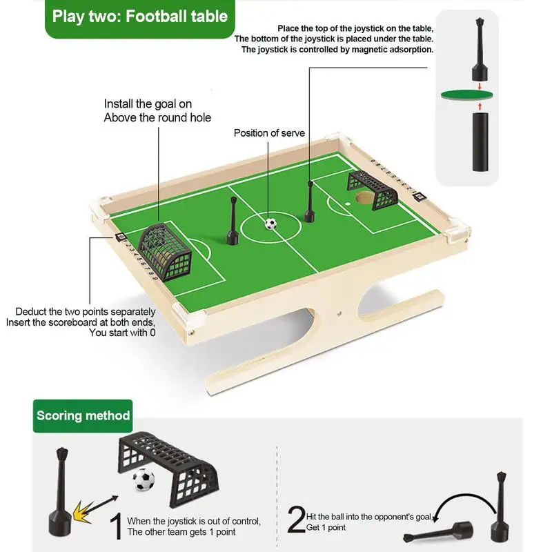 Table Soccer Board Game Kit Toys Sport Outdoor Portable Tabletop Games Toys Fin Educational Toys Gift For Kids And Adult