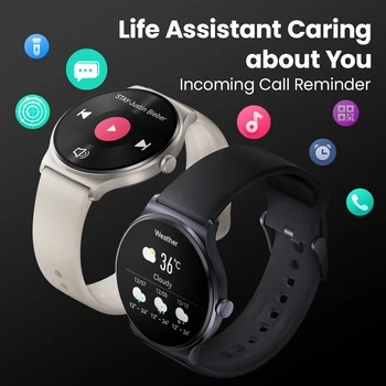 HAYLOU Solar Lite Smart Watch Bluetooth Calling Smartwatch Heart Rate Blood Oxygen Monitoring Sleep Stress Testing Sport Watch 5