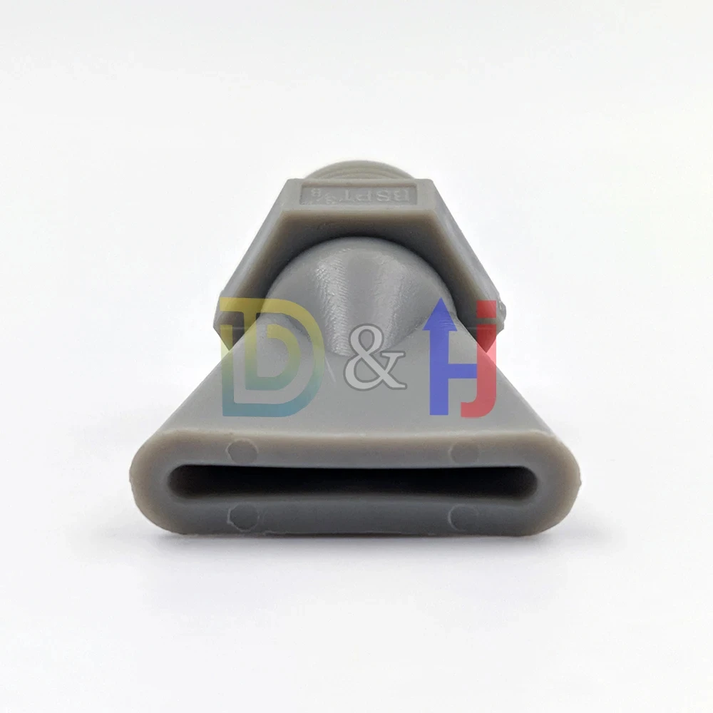 BSP Male Flat Duckbill Wind Air Nozzle PP Plastic, Water, Gas Spraying Duck Bill Blower Washing Cleaning 1/4 " 3/8", 1/2 ", 3/4"