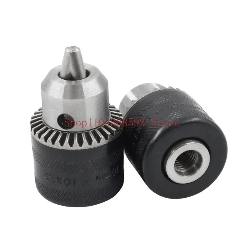 1pcs Thread Drill Chuck 1.5-13mm B16 3/8 Conversion Drill Chuck 1/2 M12x1.25 Wrench Into Electric Keyless 3 Jaw