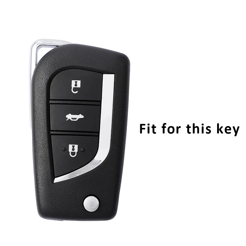 아연 합금 자동차 키 커버 케이스, 도요타 Auris Corolla Avensis Verso Yaris Aygo Scion TC IM 2015-16 Camry RAV4 자동차 액세서리